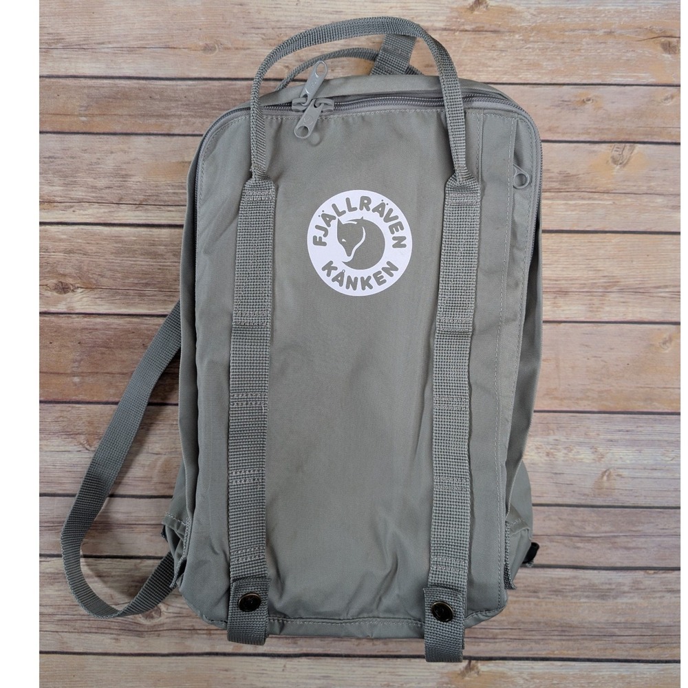 Fjallraven 23561 Kanken Mini Backpack Unisex Sage Green Vinylon F Small Daypack